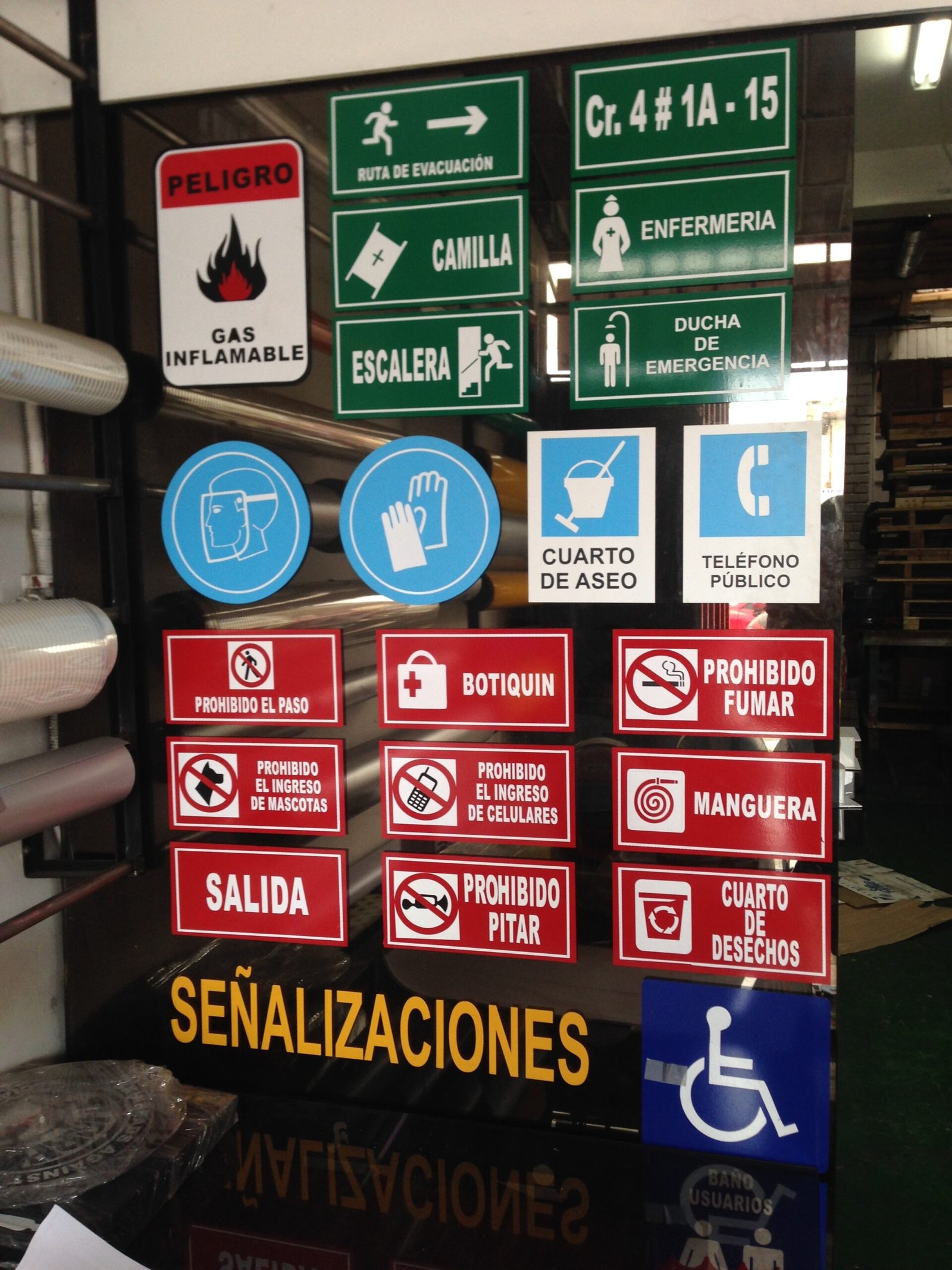 Señalización de seguridad para obras y construcción